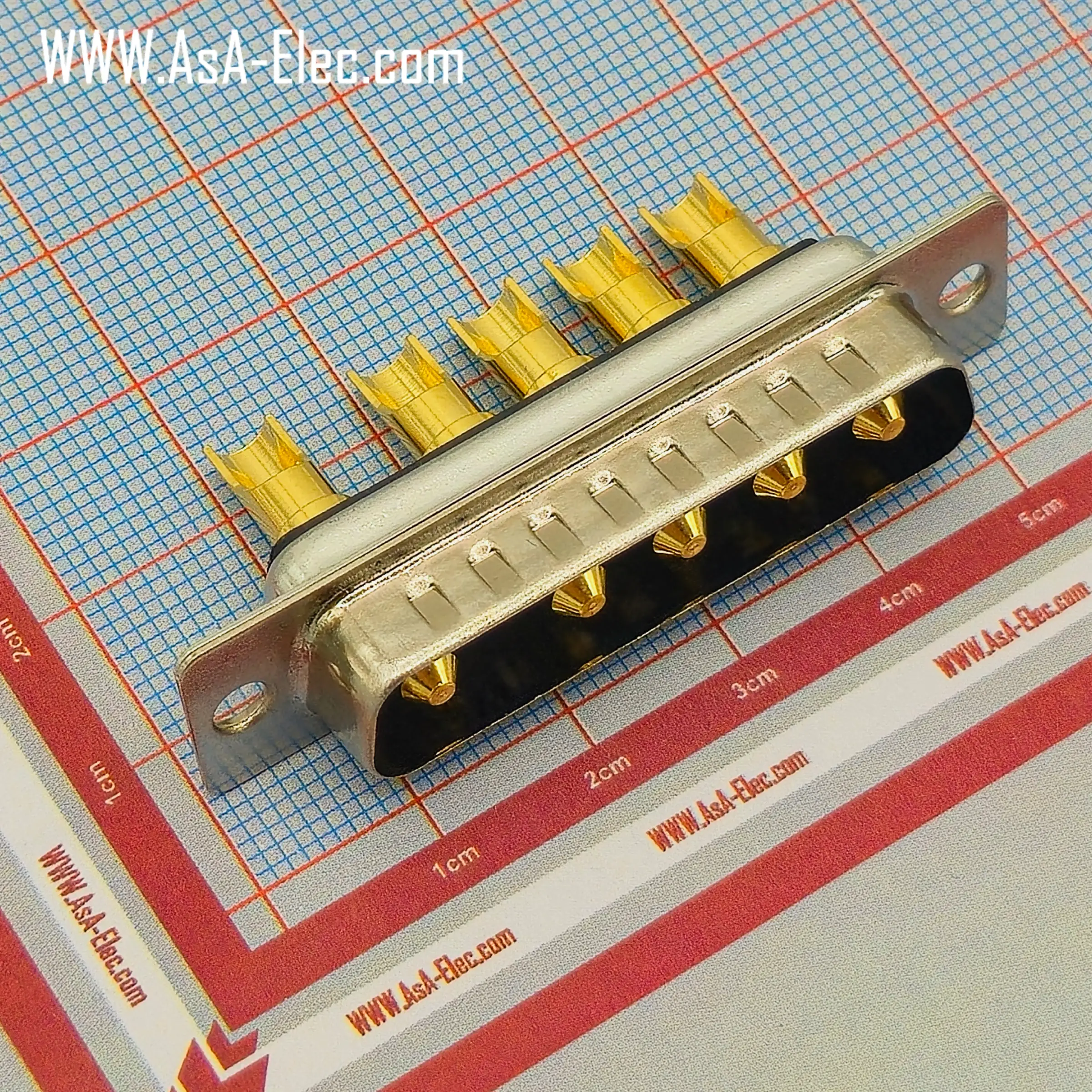 POWER D-SUB 5W5 SOLDER CUP-MALE